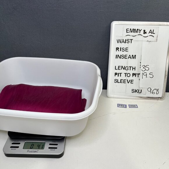 Froxx Womens 100% Silk Puff Bubble Sleeve Midi Shift Dress Size M Berry Red - Picture 11 of 11